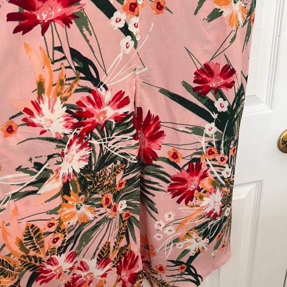 Floral Maxi Dress in Pink and Green - Picture 4 of 4